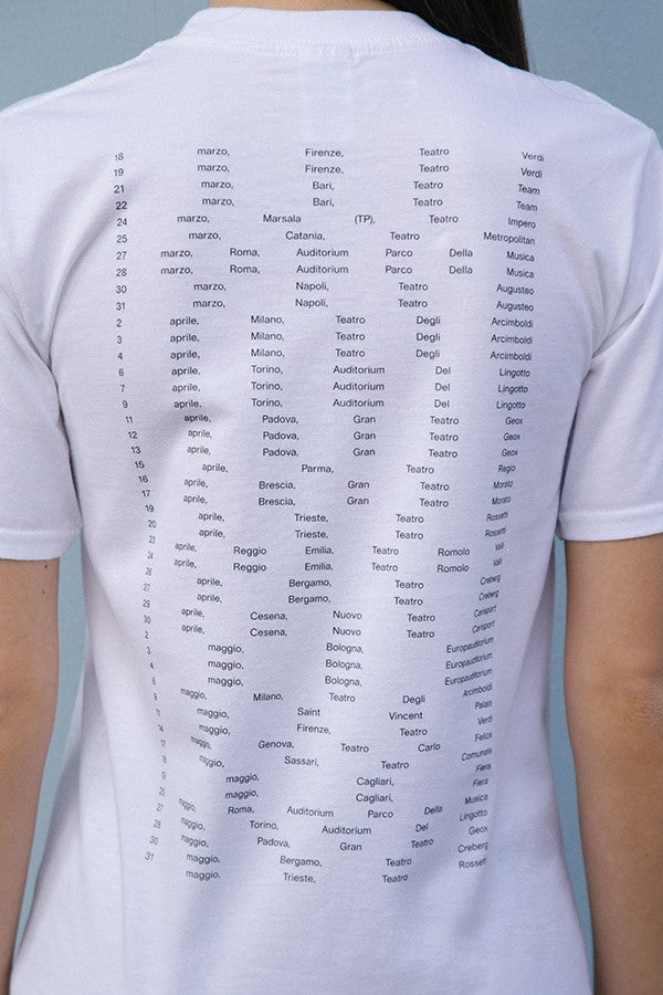 T-Shirt "Diari Aperti Tour Dates"